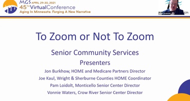 Concurrent Session – 3B: To Zoom or not to Zoom: The Transition to Virtual