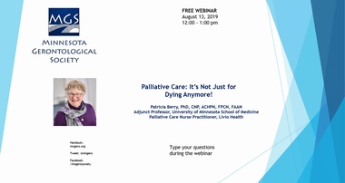 Palliative Care - It's not just for Dying Anymore!