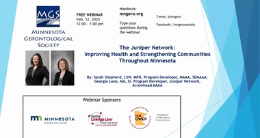 The Juniper Network Improving Health and Strengthening Communities Throughout MN