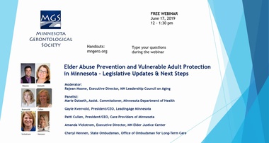 Elder Abuse Prevention and Vulnerable Adult Protection in Minnesota