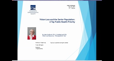 Vision Loss and the Senior Population A Top Public Health Priority