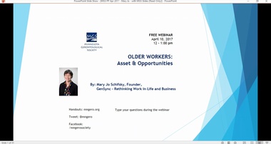 Older Workers Asset and Opportunities