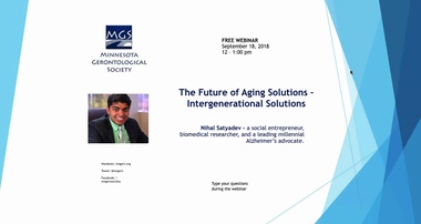 The Future of Aging Solutions: Intergenerational Solutions